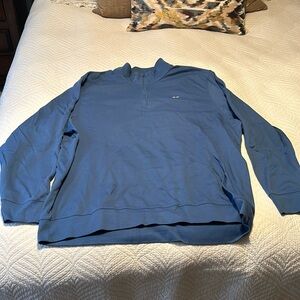 blue vineyard vines quarter zip pullover
